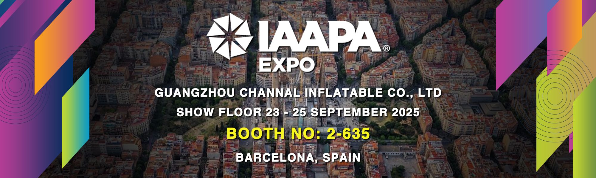 channal's banner on IAAPA europe 2025