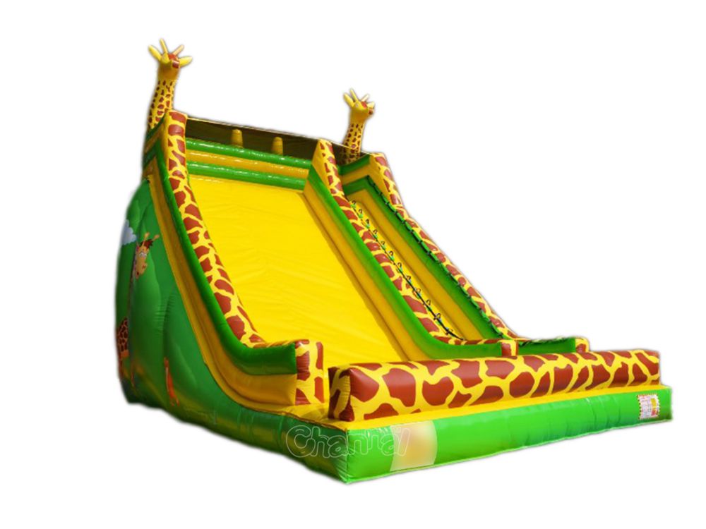 toboggan gonflable girafe