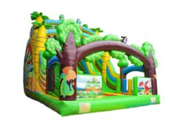 toboggan gonflable dinosaures pour enfants