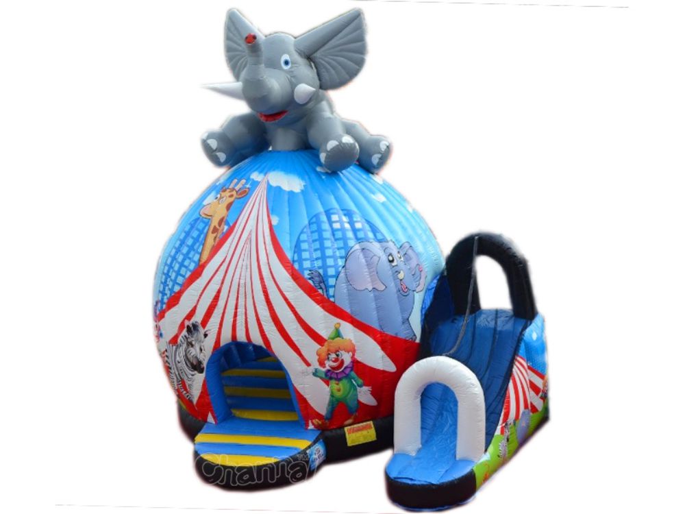 chateau gonflable tente circus éléphant