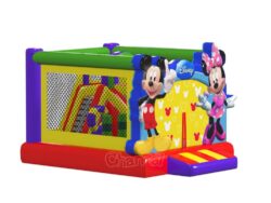 toboggan chateau gonflable disney mickey mouse clubhouse