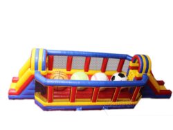 jeux sportif gonflable total wipeout