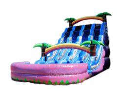 3 voies toboggan aquatique gonflable a vendre