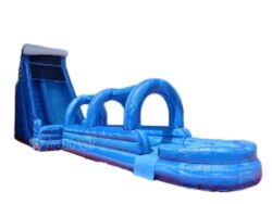 combinaison de toboggan aquatique gonflable et ventriglisse